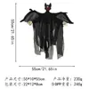 Decoração de Halloween fantasma pendurado controle de voz fantasma luminoso elétrico chamado ação grande fantasma grande câmara adereços de layout de festa