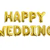 Balão de filme de alumínio para decoração de casamento, pacote com letras, layout de casamento, liquidação especial, eu te amo