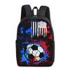 Mochila Escolar Moda DIY Estampada Bolas 2024 Aluno Crianças Bolsa de Ombro Único e Duplo Mochila