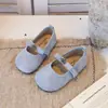 Zapatos Mary Jane Dopamina para Niñas Modelo Nuevo 2026 Zapatos de Terciopelo y Piel Camelia para Bebé con Suela Suave y Boca Baja