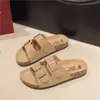 Nuevos Sandalias Birkenstock Versátiles de Verano 2025 para Hombres y Mujeres, Sandalias de Corcho con Suela Gruesa para Parejas, Sandalias Casuales de Doble Hebilla