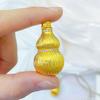 Pingente Antigo de Cabaça em Filigrana Banhado a Ouro com Diamantes, Corrente para Suéter da Moda Feminina, Outono e Inverno Loja de Ouro Mesmo Estilo Pingente de Guanyin