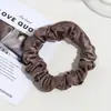 Scrunchie de Tela Versátil, Simple y de Moda, Alta Elasticidad, para Cola de Caballo, Color Sólido, Cuerda para el Cabello Versátil para Salir