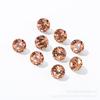 Suministro Directo Nuevo Cristal 10mm Rosa Café Cristal Austriaco Fondo Puntiagudo Diamante Herraje Tocado DIY Venta al por Mayor
