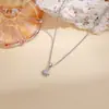 Luochen Venta Caliente Transfronteriza Colgante de Collar de Estrella de Ocho Puntas Incrustada con Circonita Cadena para Clavícula Pequeña Exquisita de Lujo Ligero Personalidad de Moda Tendencia