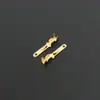 Conector de terminal de cobre com inserção de conector com trava, plugue fêmea de encaixe, conector de latão prensado a frio, peça única, conjunto