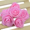Cabeça de Flor Rosa de Espuma Simulada de 3,5cm Cabeça de Flor Rosa Materiais de Decoração de Casamento Flor Artificial Atacado