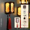 Imanes Luminosos para Refrigerador Hechos a Mano, Kit de Materiales de Linterna de Palacio de Madera, Luz Nocturna Magnética Estilo Chino, Actividades DIY Culturales y Creativas de Museos