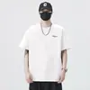 Camiseta estampada estilo americano para hombre Xintang, manga corta de verano nueva, transpirable, holgada, cuello redondo, hombros normales