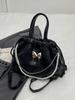 Mochila Borboleta Feminina 2026 Verão Nova Moda Tendência Coreana Mochila com Corrente de Pérolas Bolsa de Mão Versátil