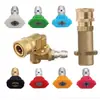 Pistola de agua a presión Karcher serie K transfronteriza K2K3 adaptador de recipiente de espuma 5 velocidades conexión rápida de 1/4 boquilla abanico 6 en 1