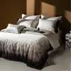 2 Atacado Estética Escura Minimalista Estampa Digital Ultra Macio Grau de Sono Roupa de Cama Algodão Puro Algodão de Fibra Longa Conjunto de Quatro Peças Casa