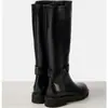 Botas Planas Talla Botas de Mujer Talla 4732 Negras Adulto Botas Martin Pedir Europa y los Estados Unidos