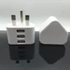Carregador Britânico Transfronteiriço Edição Hong Kong Triângulo Porta Única U Dupla 3USB Adaptador 5V2.4A Cabeça de Carregamento para Celular Tablet