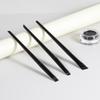 Set de 3 Cepillos de Hoja Transfronterizos Cepillo de Maquillaje Cepillo con Cabeza Inclinada Cepillo para Cejas Cepillo Plano de Cabeza Recta Fino Cepillo para Bolsas de Ojos Herramienta de Maquillaje de Belleza