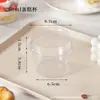 Taza Desechable para Pudín de Leche Doble Mousse Tarta de Queso Postre Helado Taza de Yogur Natural Caja de Empaque Transparente