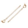 Cadena de extensión para collar y pulsera con cierre de hebilla de langosta de oro de 14/18 quilates que conserva el color, accesorios de joyería hechos a mano.