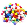 Pelota de Pelo de Alta Elasticidad Grande Mediana Pequeña Color Bola de Felpa diy Material para Niños Joyería Ropa Zapatos y Sombreros Accesorios Bola de Pelo de Polipropileno