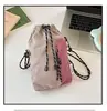 Bolso de Hombro con Cordón Estilo Japonés de Colorido Bloqueado 2025, Bolso Cruzado Ligero y Sencillo con Cordón, Tendencia de Nicho Moderno y Versátil