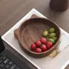 Bandeja Creativa de Madera Maciza con Forma de Pata de Gato de Nogal Plato de Cena de Dibujos Animados Lindo Bandeja de Almacenamiento Plato para Postres y Snacks del Hogar Plato para Café