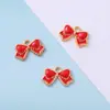 Amazon Fashion gravata borboleta de metal pulseira de laço fofa joias acessórios diy acessórios de joia de liga de óleo gotejante
