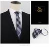 En Stock Nueva Moda Corbata Perezosa, Elegante y con Estilo Corbata Casual para Traje de Hombre, Corbata de Cremallera de Poliéster de 7 cm