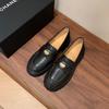 Mocassins para Mulheres Baixinhas, Novos Slip-On Versáteis de Couro Genuíno com Plataforma e Solado Grosso para Todas as Estações