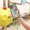 Adecuado para Fundas de Teléfono Xiaomi, Pulseras Divertidas, Fundas Juveniles Simples Suaves con Estilo Líquido de Moda con un Anillo para Colgar en la Muñeca