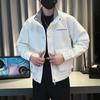 Jaqueta Workwear masculina outono popular 2024 nova moda bonito marca de moda masculina casual high-end stand collar jacket top