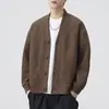 Sudadera Cardigan para Hombre 2026 Otoño Nueva Moda Marca Estilo Hong Kong Holgada Moderna de un Solo Botón Chaqueta Deportiva Casual para Hombre