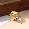 Anillos de Estilo Ins Transfronterizos para Hombres y Mujeres Diseño de Nicho Apertura Anillo de Moda Adecuado para Regalos Hermanas Padres Compañero de Escritorio