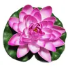Flores e Folhas de Lótus de EAV Artificial de PU Flutuando na Água, Nenúfares para Oferendas a Buda, Fotografia, Adereços de Decoração de Paisagem, Flores Artificiais, Atacado Transfronteiriço