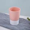 Vaso para Cepillo de Dientes, Color Liso Nórdico, Elegante, Sencillo, Vaso Creativo para Cepillarse los Dientes, Vaso para Enjuague Bucal, Vaso para Beber, Vaso Bicolor, Vaso de Pareja