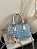 Bolso de Mano de Alto Valor Estético Estilo Coreano Moda Nicho Lunares para Mujer, Bolso Cuadrado Pequeño Nuevo Boston, Bolso Cruzado Casual para Hombro