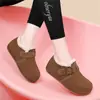 Novos Sapatos Casuais de Moda Versáteis Slip-On Birkenstock para Mulheres, Sapatos de Algodão Espessos Quentes com Forro de Lã para o Inverno de 2026