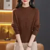 Produto Original Dropshipping Transmissão Ao Vivo Mais Vendido Outono e Inverno Novo Estilo Tricô Feminino Solto Versátil Suéter Básico