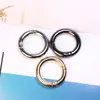 Accesorios para joyería DIY hebilla de resorte de aleación chapada colgante hebilla de llave anillo de apertura redonda para bolso hardware hebilla de ajuste venta al por mayor