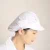 Gorra de trabajo de fábrica de alimentos verano mujer malla transpirable a prueba de polvo taller anticaída del cabello comedor cocina gorra de chef gorra con visera