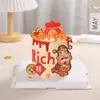 Decoración de pastel del Dios de la Riqueza del Libro Rojo Pequeño se refiere a quién hace decoración de pastel acrílica del Dios de la Riqueza golpea rico pegamento suave