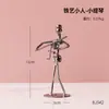Banda Pequeño Hombre de Hierro Artesanías de Metal Arte en Hierro Figura Modelo Hogar Sala de Estar Entrada Gabinete de Vino Decoración del Hogar Adorno