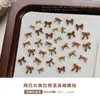 100 Decoraciones Mini Moño de Uñas de Tamaño Mixto, Diamantes de Imitación de Resina Versátiles para Uñas para Otoño e Invierno