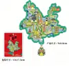 Montanha Nevada Yulong Atacado Yunnan Lijiang Magnéticos Culturais e Criativos Adesivos Ímãs de Geladeira Cidade de Madeira Cidade Antiga Turístico Metal Área Cênica