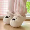 Pantuflas de Algodón para Hombre y Mujer con Cachorro West Highland White Terrier 2026 Lindas para Pareja Antideslizantes Sensación de "Pisar Caca" Zapatos Peludos para el Hogar Invierno