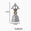 Colgante Lateral Personalizado de Vajra y Campana de Vajra Mantra de Seis Palabras del Tíbet Vajra de Cinco Espirales Accesorio Vintage para Hombre DIY