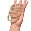 Pulseira Olho de Gato Dourado Champagne, Joia de Gelatina Lichia Lua Branca, Pulseira de Jade Popular em Transmissão Ao Vivo Tiktok e Kuaishou, Atacado de Fábrica