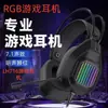 Fones de Ouvido RGB Lh716 Com Fio Luminoso Headset Gamer 7.1 para Notebooks e Computadores de Mesa