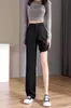 Calças Pantalona Afuniladas 2026 para Mulheres, Calças Longas Elegantes de Verão, Calças de Alfaiataria Drapeadas, Calças Petite, Calças Retas Casuais de Comprimento Total