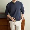 Venta Directa de Fábrica Camisa Polo para Hombre Estilo Pájaro Mismo Estilo Media Cremallera Cuello Alto Manga Larga Primavera y Otoño Elástico Casual Superior 26148