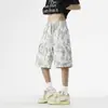 Shorts Tie-Dye Casuais Novo Estilo 2026 Verão Masculino e Feminino Largos Respiráveis Estilo Americano Shorts para Esportes ao Ar Livre