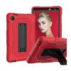 Aplicável à capa para tablet Huawei M6 8.4 T8 cor contrastante com suporte capa protetora à prova de três elementos PC + TPU tudo incluído